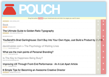 A screenshot of the founder's Pouch